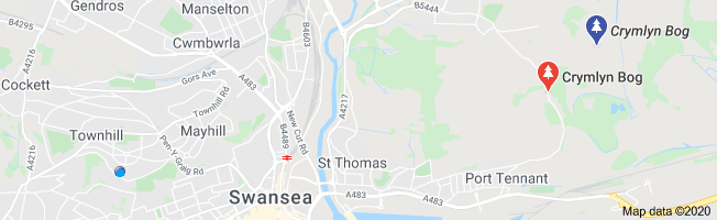Map of crymlyn bog